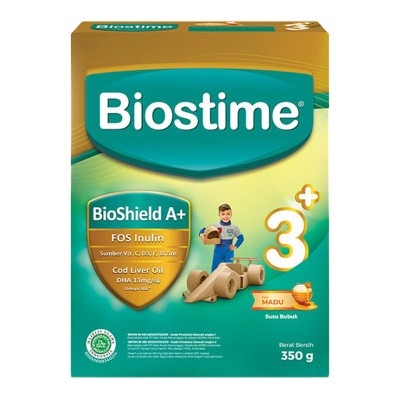 Biostime 3+ Susu Pertumbuhan 3- 5 Tahun Rasa Madu 350 g