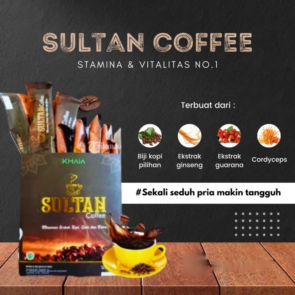 

KHAIA SULTAN COFFEE 1 BOX 10 SACHET KOPI KHAIA SULTAN 100% ORIGINAL
