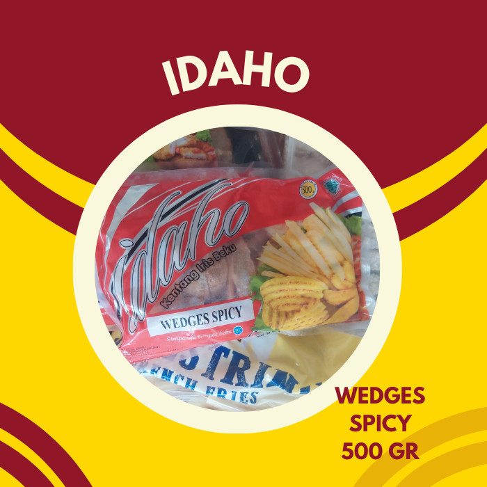 

idaho kentang wedges spicy 500 gr