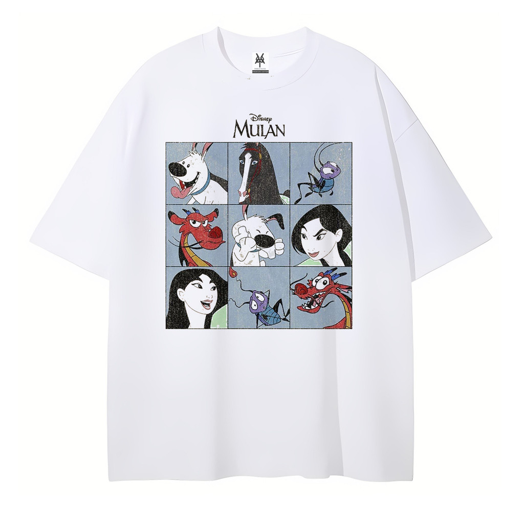 Patternmerch "disney mulan #1" Oversized T-shirt | kaos vintage