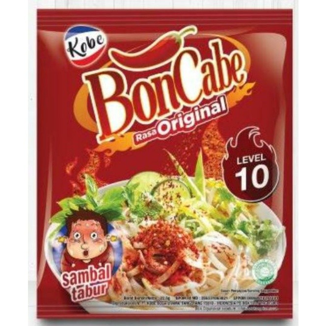 

Sambal Tabur Bon Cabe Original Rencengan 10 Sachet @6 Gram