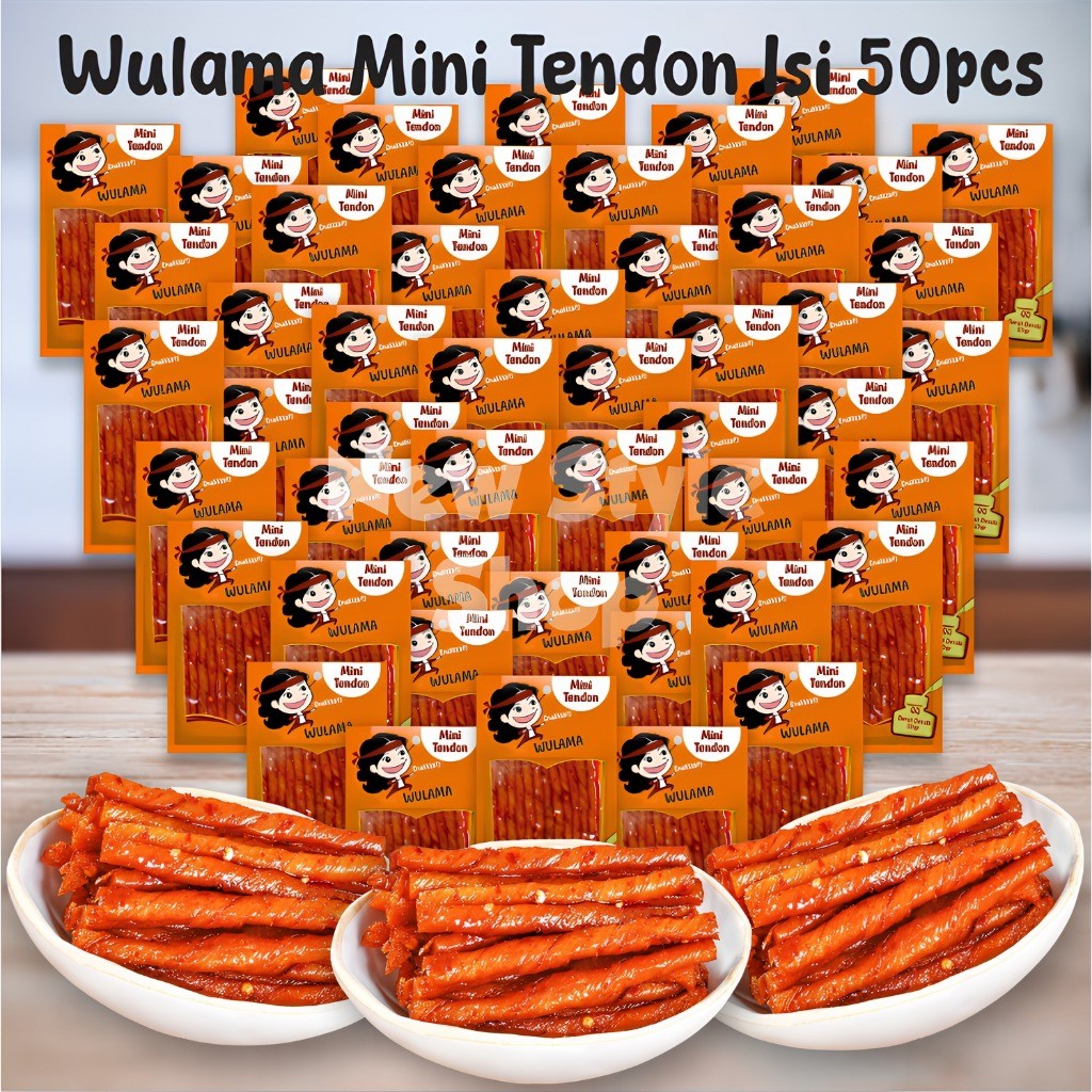 

[ HALAL ] Wulama Mini Tendon Isi 50 pcs x 25gr | Cemilan Snack Latiao Halal | Latiao Halal