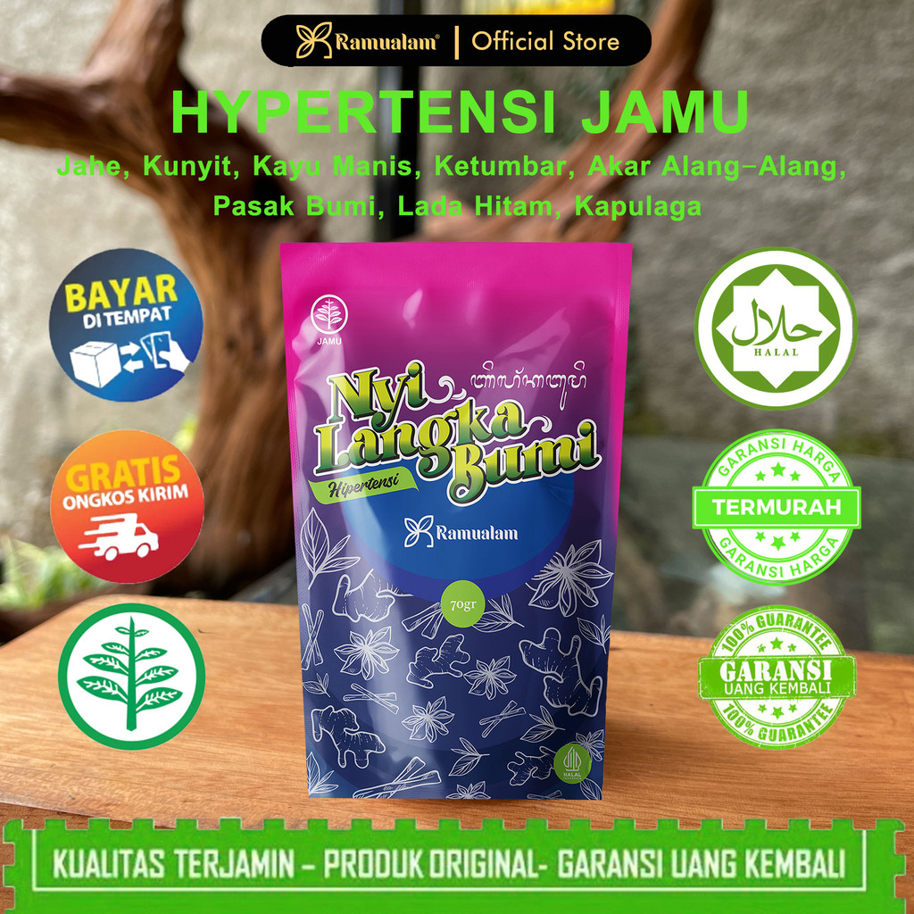 

Ramualam Nyi Langka Bumi 70 Gram - Untuk Hipertensi Minuman Herbal Kesehatan Untuk Menurunkan Tekanan Darah Tinggi