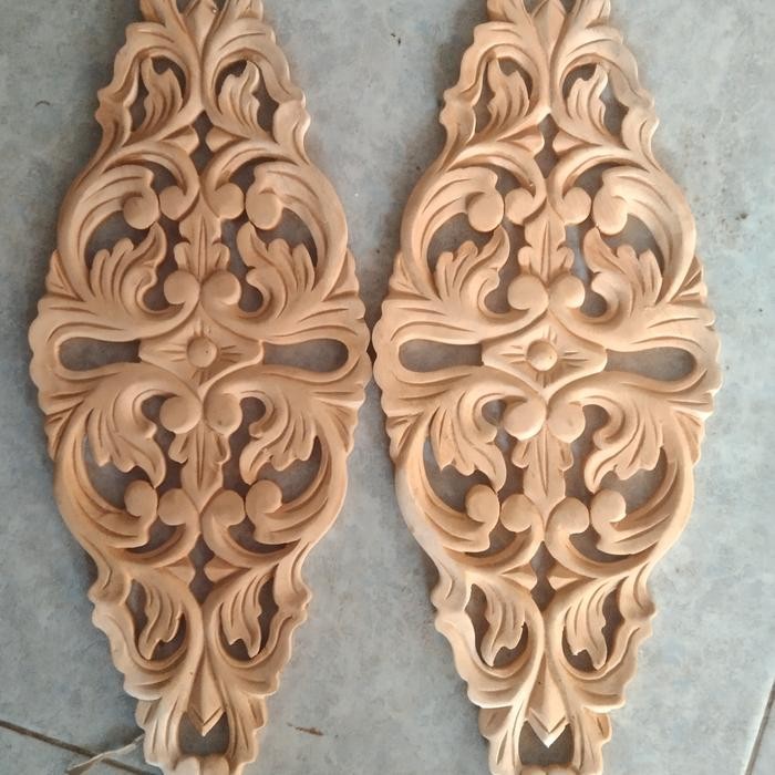 Model Ornamen Ukir Tempel Kayu Jepara Berkualitas Bahan Kayu Mahoni xc2