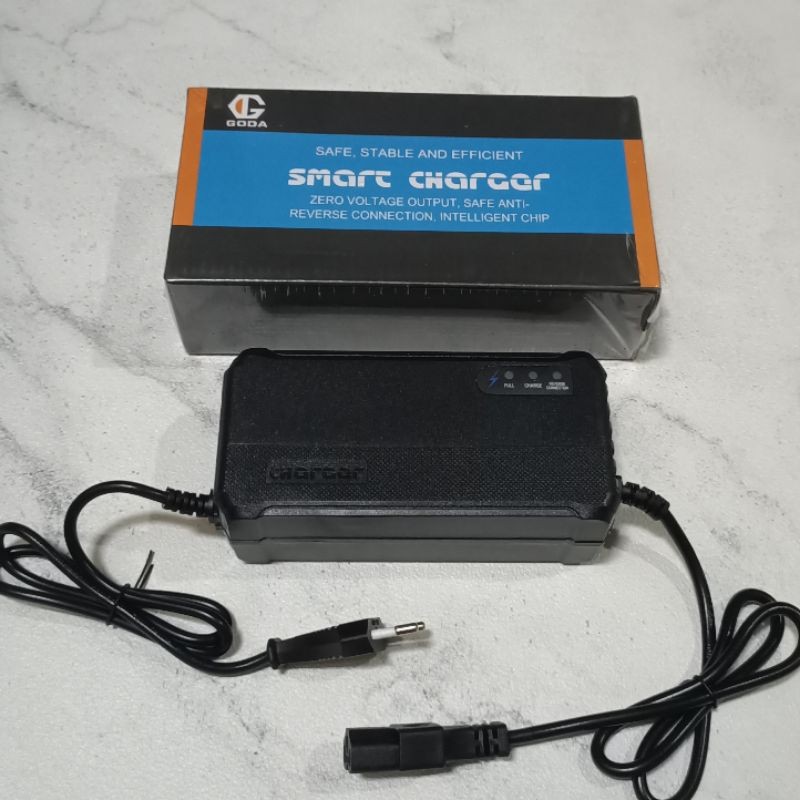 Termurah Charger Goda Sepeda Listrik Original 48V 12AH Cas Ebike Goda Smart Charger