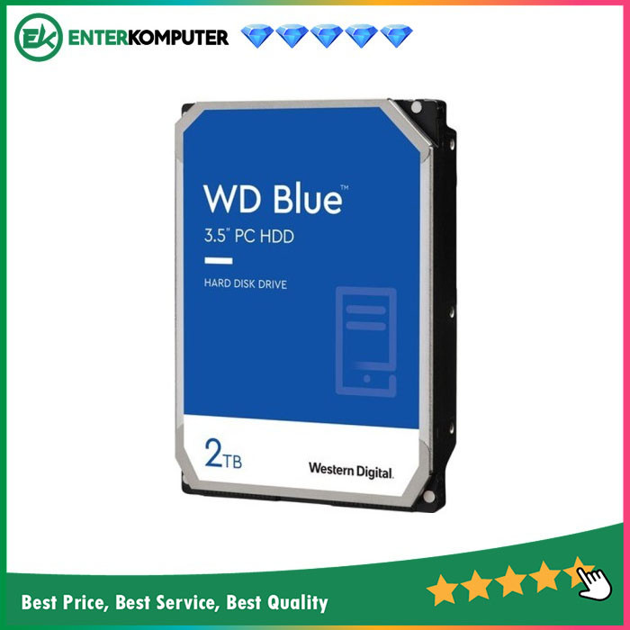WDC 2TB SATA3 256MB - 7200RPM - Blue - WD20EZBX - Garansi 2 Th