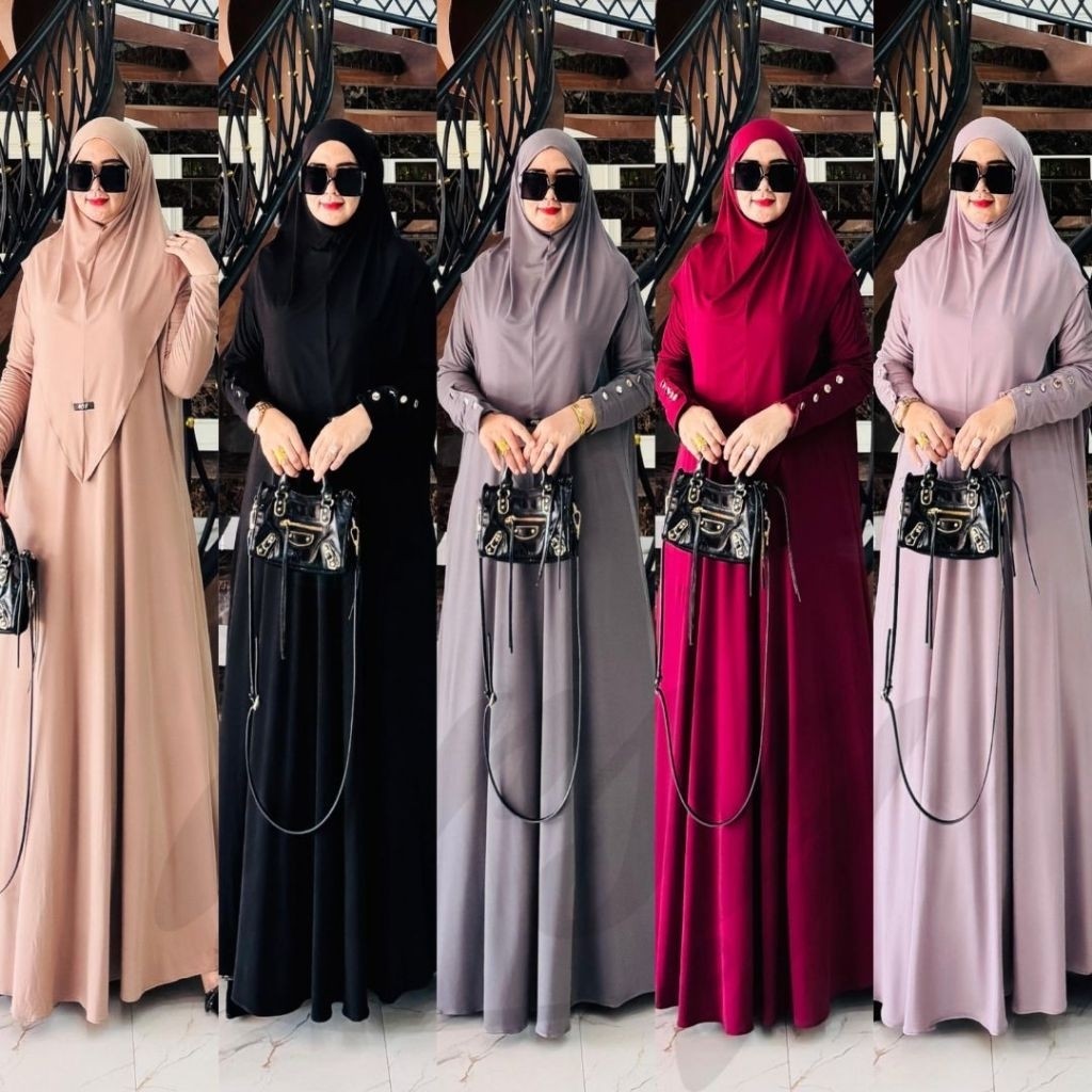 Maryam Collections - HAYYA SET SYAR’I BY ARSY HIJAB SET SYAR'I DAILY
