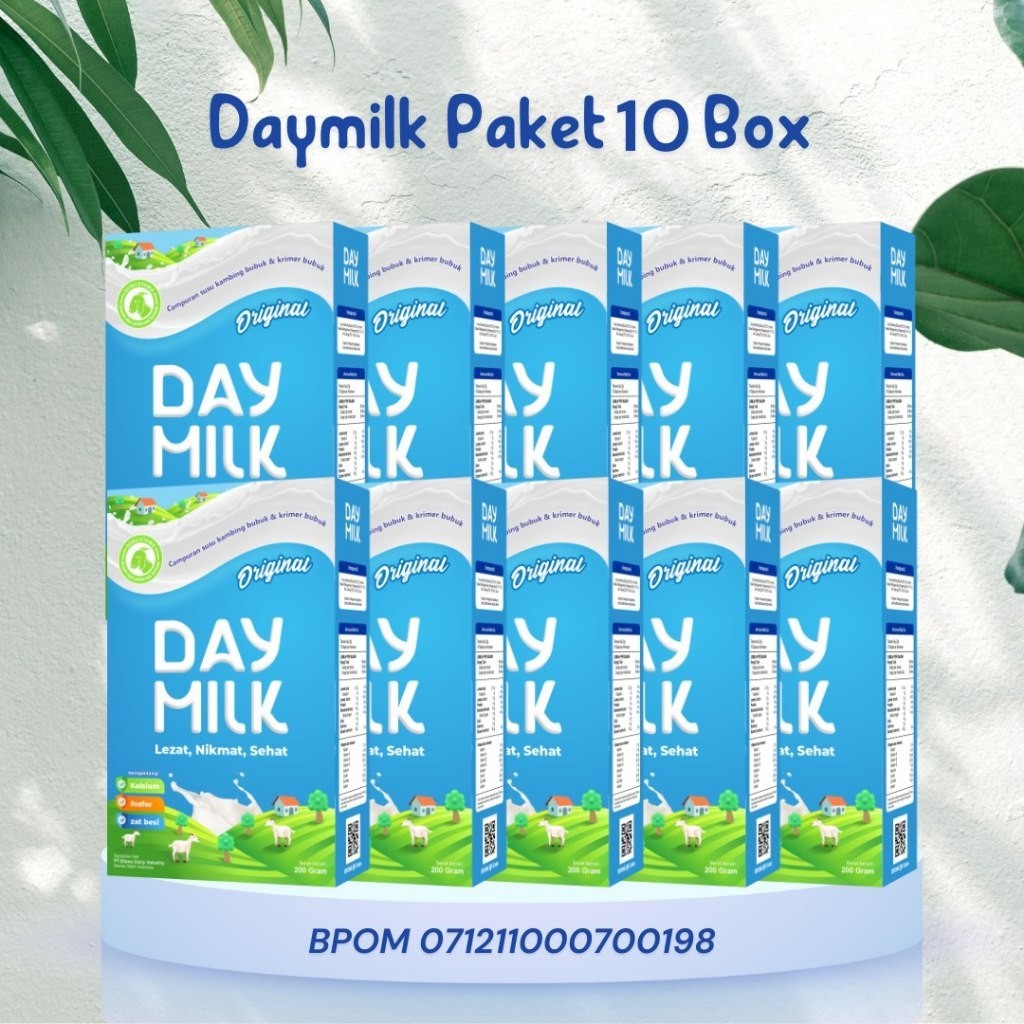 

DAYMILK Original - PROMO 10 BOX - Susu Kambing Bunu - Obat Nyeri Sendi dan Asam Lambung - BPOM