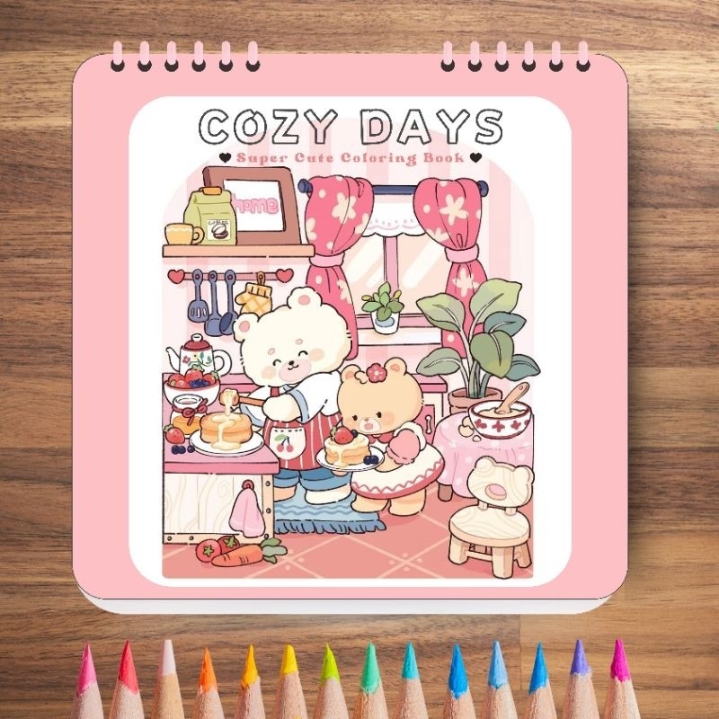 

COZY DAYS COLORING BOOK | BUKU MEWARNAI ANAK | BUKU MEWARNAI DEWASA | COLORING BOOKCO