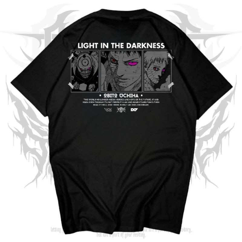 T-shirt Light In The Darkness Obito - Black