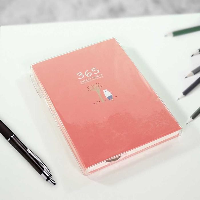 

READY buku diary aesthetic daily journal hard cover catatan jurnal - Pink SIAP KIRIM