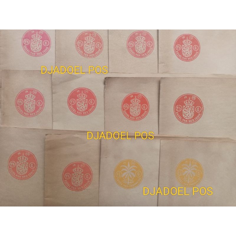 

KERTAS SEGEL TAHUN 30-40 AN (ZEGEL VAN NED INDIE) DOUBLE ASLICO
