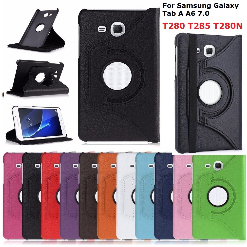 7.0'' Flip Coque for Samsung Galaxy Tab A A6 7.0 2016 SM-T280 T285 Case 360 Smart PU Leather Cover f