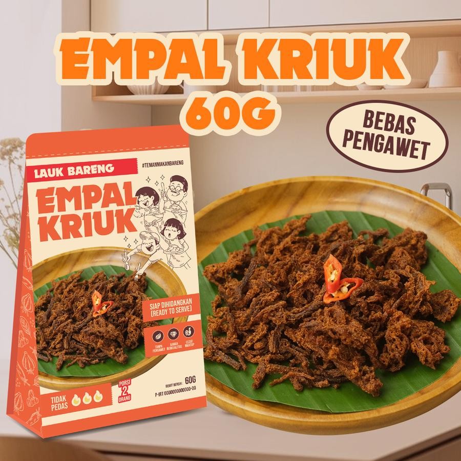 

LAUK BARENG EMPAL KRIUK 60GR - Makanan Instant