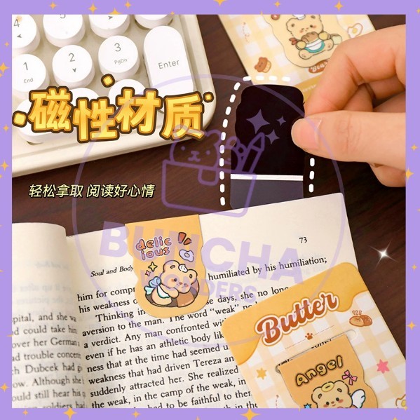 

BW PEMBATAS BUKU MAGNET KARAKTER KARTUN BEAR YELLOW VIRAL BOOKMARK MAGNET A-PB007