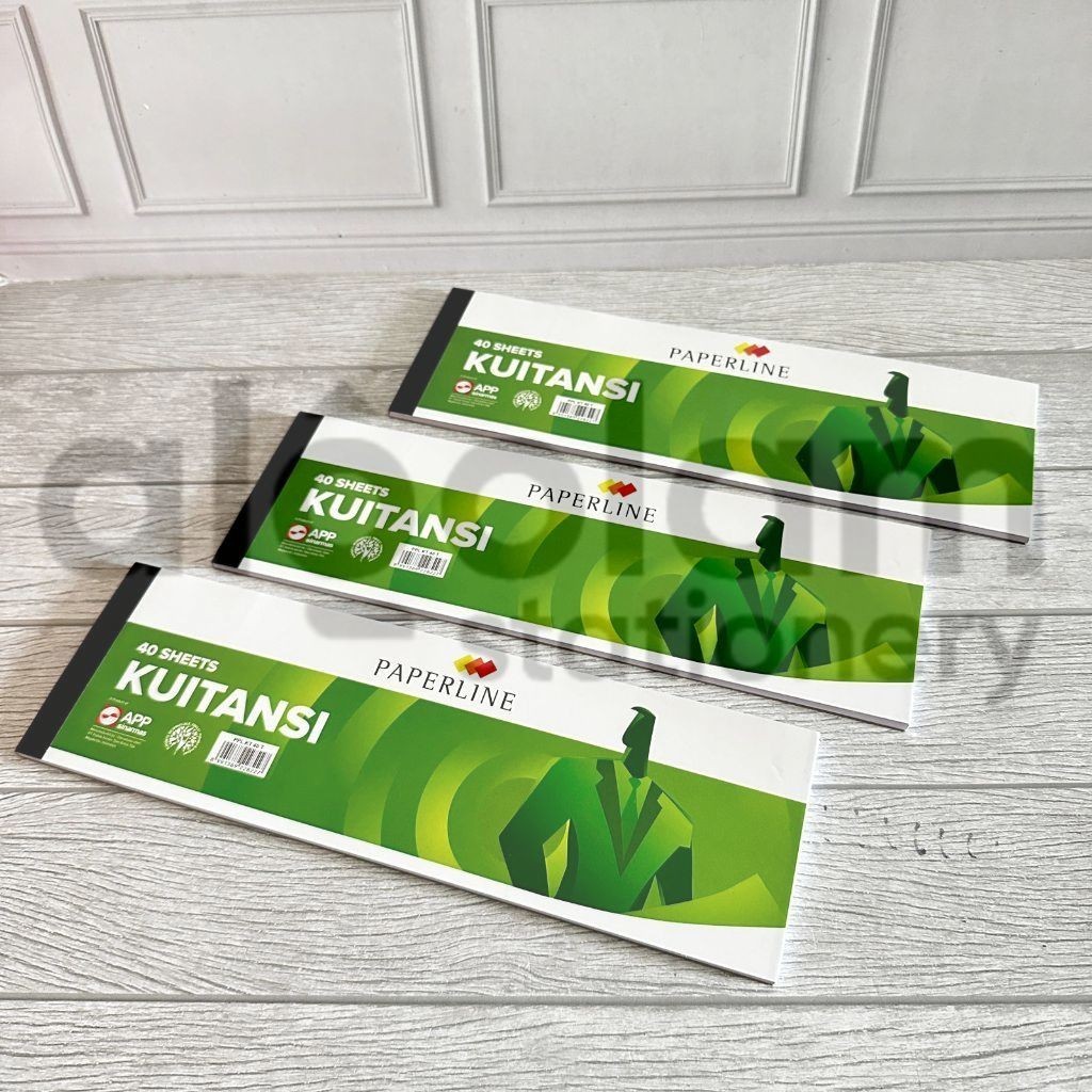 

SATUAN ( 1 PCS 28.5cm x 9cm ) Kwitansi Sedanng / Kuitansi Tanggung Paperline PPL KT 40 T lengkap