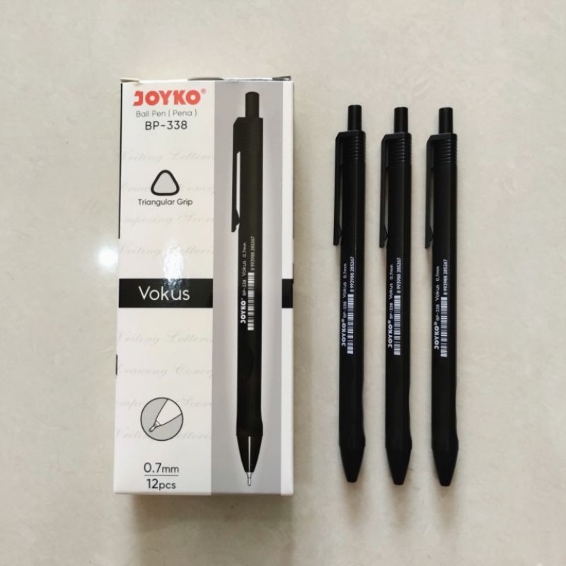 

Pulpen Joyko/Bolpoint/Pulpen hitam/Pena joyko/Ball pen hitam/tringular grip - ARM