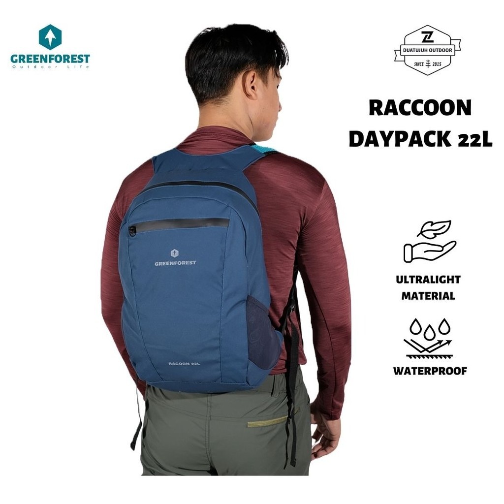 Greenforest Raccoon Tas Lipat Waterproof 22 Liter 100% ORI GREENFOREST