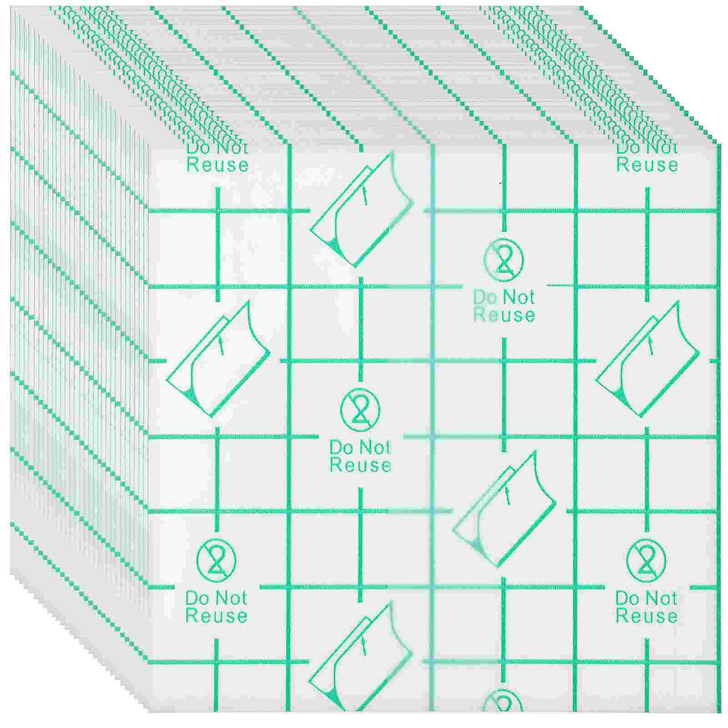 

200 Pcs Blank Sticker Adhesive Palettes Makeup Mixing Nail Stickers Acrylic Tools Pu Film Child