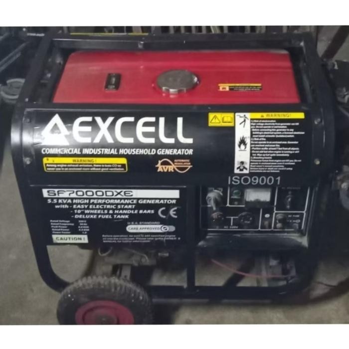 Mesin Genset Honda Excell SF7000DXE 6000 Watt Starter Original - Tanpa Aki