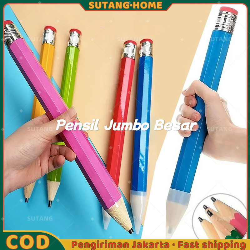 

【SUTANG】Pensil Jumbo Besar 33 CM Mainan Pencil Pensil Jumbo Hiasan Photo Kado / Mainan Pencil