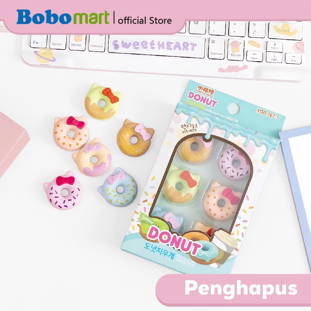 

BOBOMART Penghapus Eraser Karakter Fancy 1 Set XGD-767-1 Donut