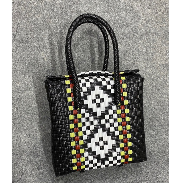 Tas Anyaman Plastik Box s 23cm