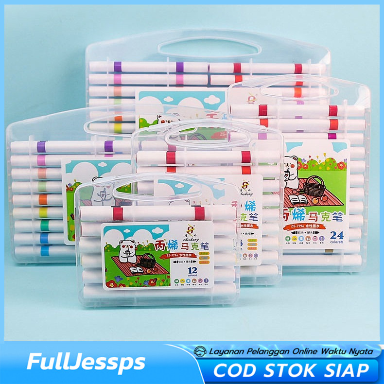 

Pen Akrilik Marker Warna Cepat Kering Tahan Air Spidol Acrylic Painter Acrylic Marker Set Pena Cat Air Anak