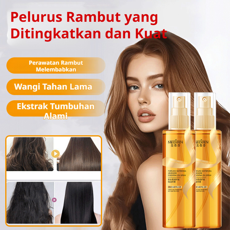 【Aroma Wangi Tahan Lama & Kilau Instan】Minyak Rambut Parfum Pelembut Semprot Minyak Rambut/Pelembut 