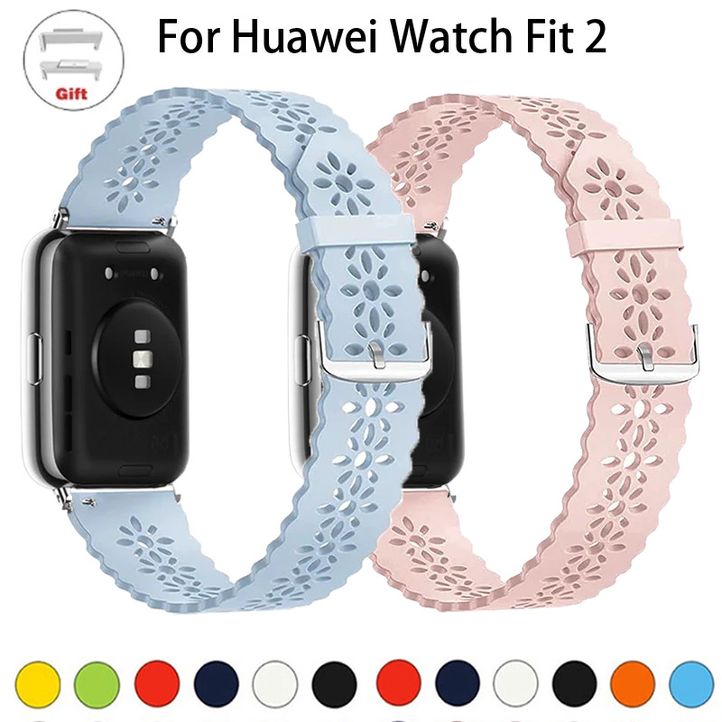 Silicone Band For Huawei Watch Fit 2 Strap Smart watch Accessories Replacement Wristband Lace Bracel