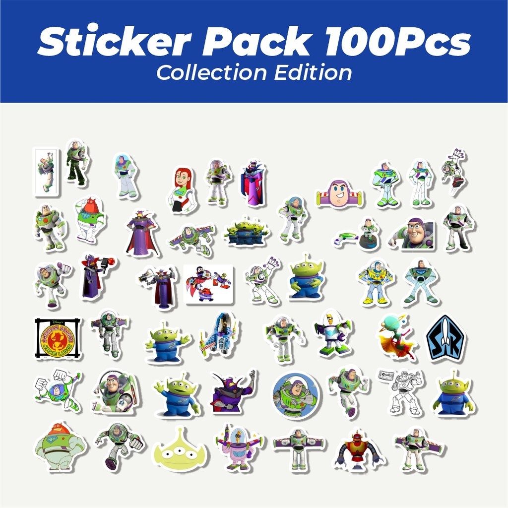 

Hot Sticker Kartun Buzz Lightyear of Star Command Sticker Lucu Anti Air Stikers Berperekat Waterproof Sticker Decal Buat Motor Helm Buku Journal Koper Casing HP Laptop Botol Minum