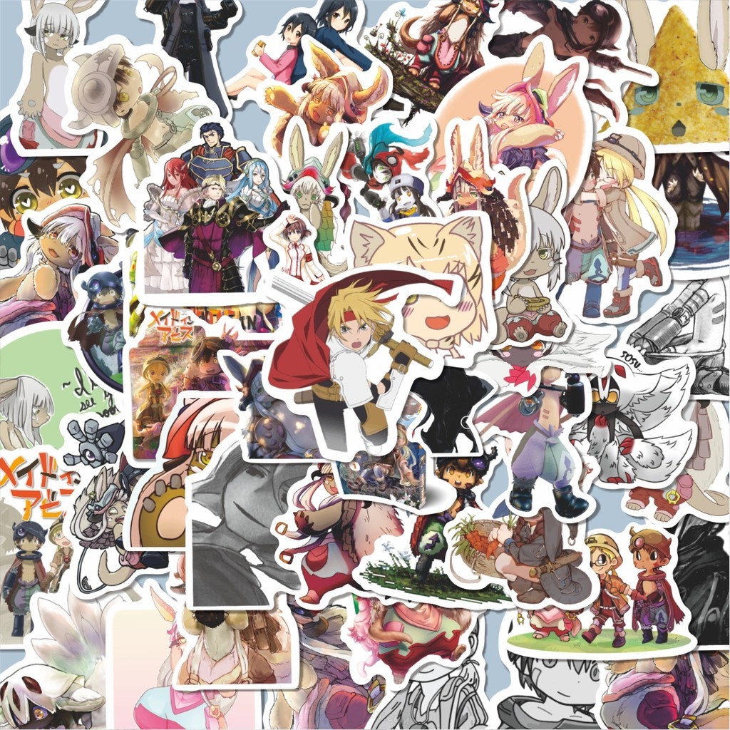 

100PCS Lucu Anime Made In Abyss (Meidoin Abisu) Stiker Aesthetic Stiker Anti Air Stikers Berperekat Waterproof sticker decal buat Motor Helm Buku Journal Koper Casing HP Laptop Botol Minum Hadiah anak