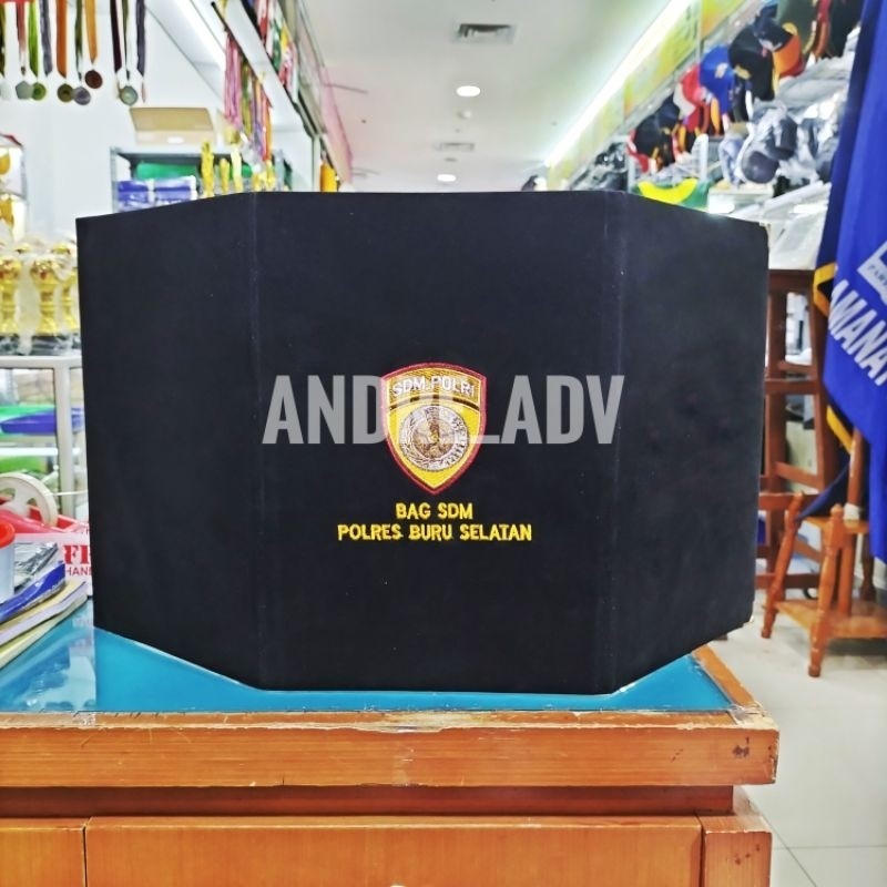 

map costum logo bordir premium