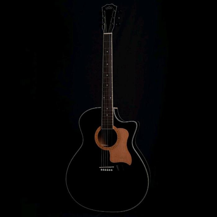 GITAR AKUSTIK JGS TR 01 BK JOGJA GUITAR SHOP - AKUSTIK BIASA, PIK+KUNCI L+TAS