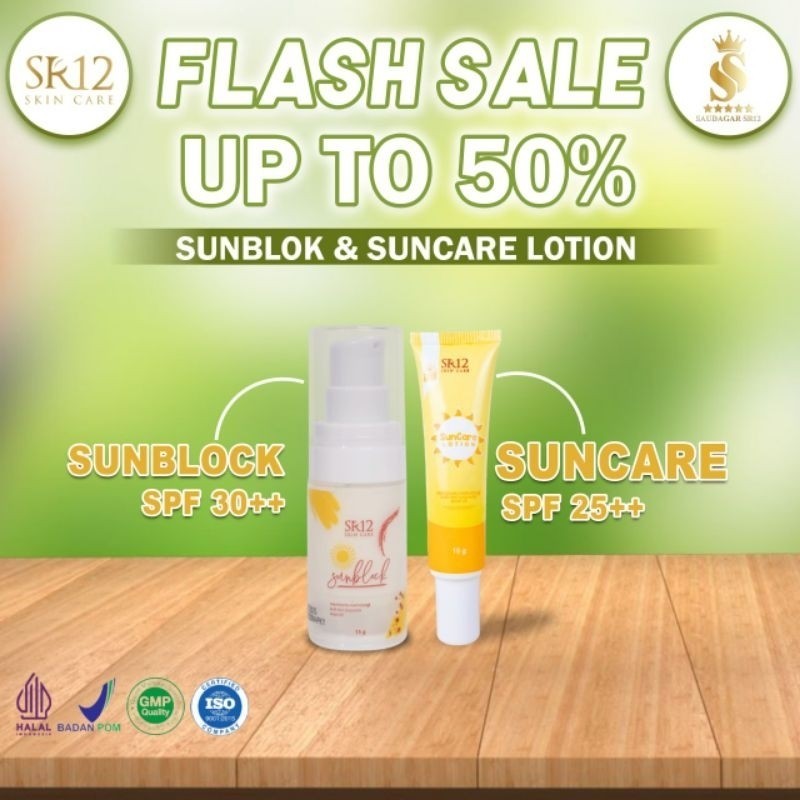 

ASLI 100% FLASH SALE 50% SUNSCREEN SR12 / SUNBLOCK SR12 /SUN CARE LOTION / SPF 30++ / KRIM GLOWING / KRIM WAlJAH / BPOM / PEMUTIH WAJAH / SUNSCREEN WAJAH