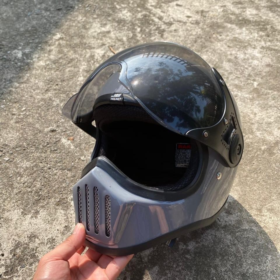 Helm Cakil Klasik JS Steady SNI Original Kaca Pilot