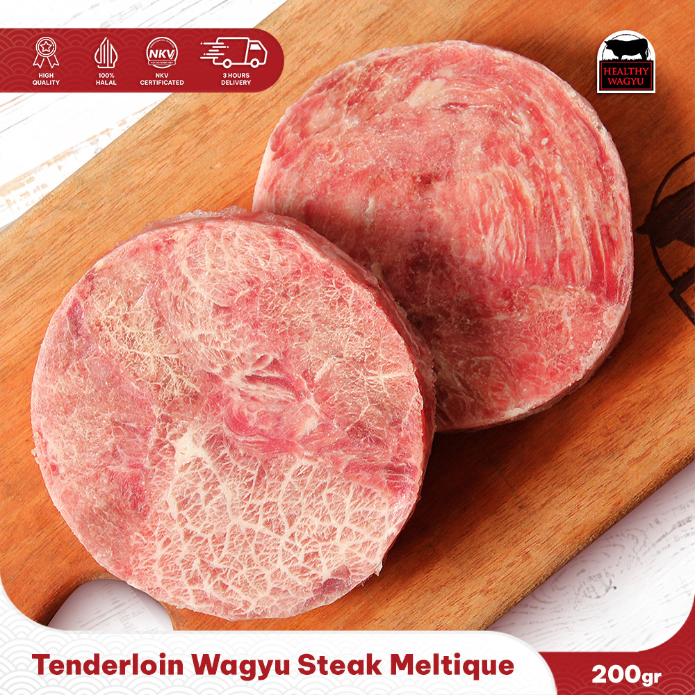 

Tenderloin Wagyu Steak Beef Meltique Halal 200gr HealthyWagyu