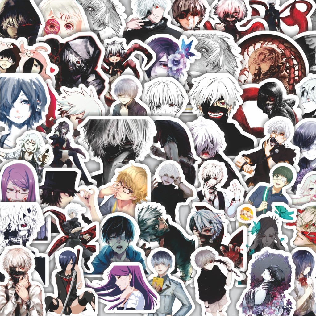 

Stiker Cutting Pack Pack Stiker Anime Tokyo Ghoul Isi 100Pcs Series Aesthetic Lucu Keren Untuk Koper Bahan Vynil