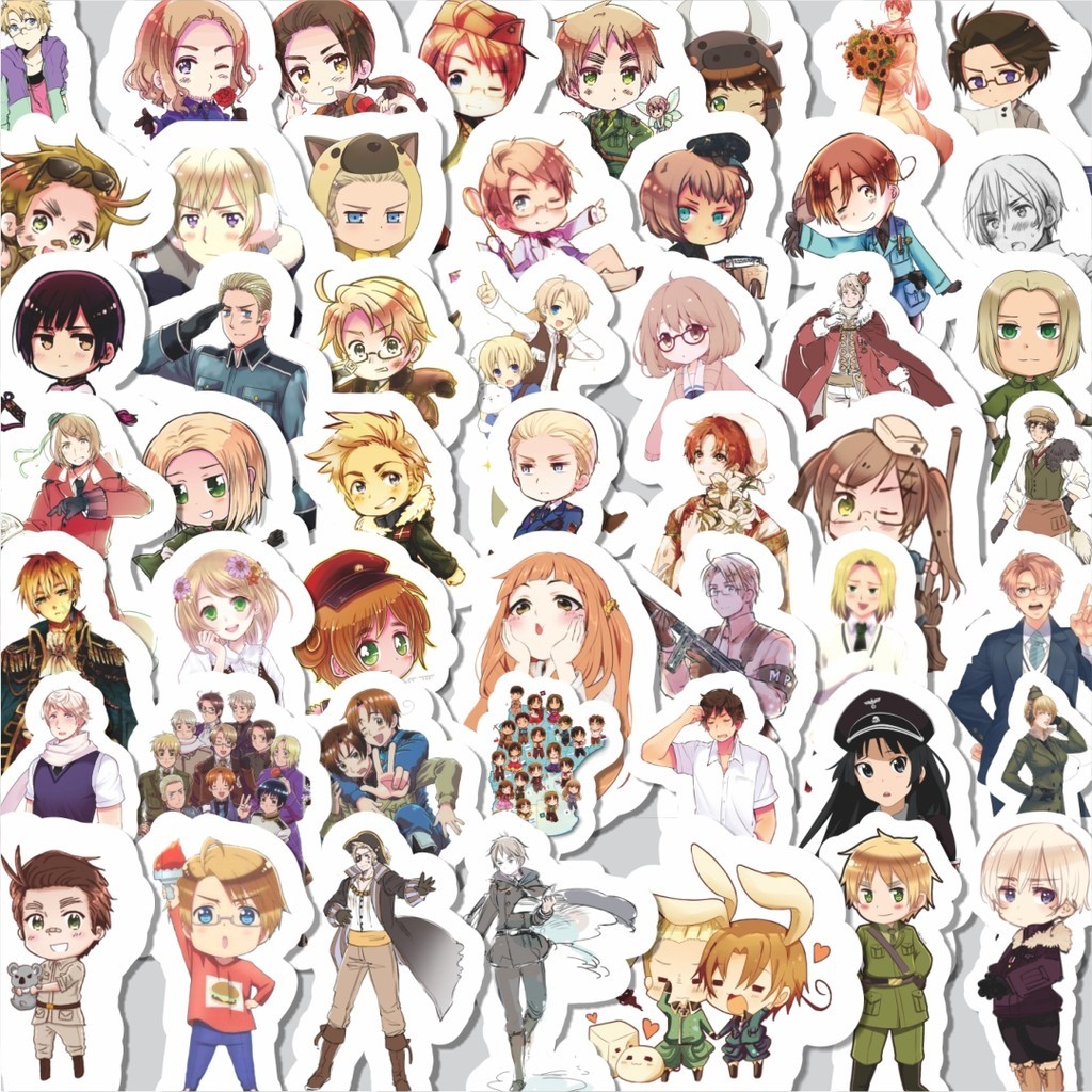 

Stiker Cutting Pack Stiker Anime Hetalia: Axis Powers Isi 100Pcs Series Aesthetic Lucu Keren Untuk Koper Bahan Vynil