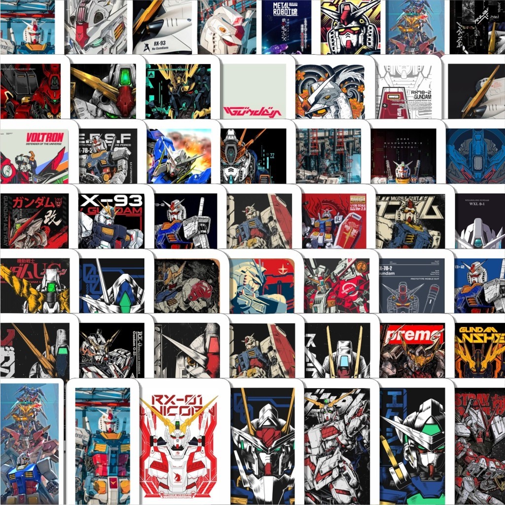 

Stiker Cutting Pack Stiker Gundam Isi 100Pcs Series Aesthetic Lucu Keren Untuk Koper Bahan Vynil