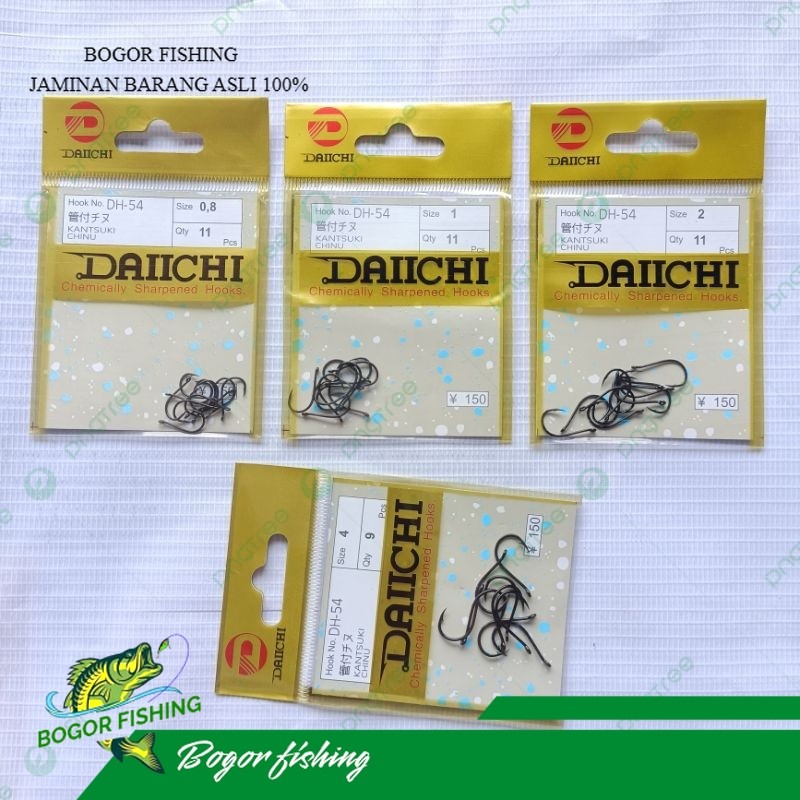 Mata kail pancing Daichi DH 54 - Chinu warna hitam DH 54