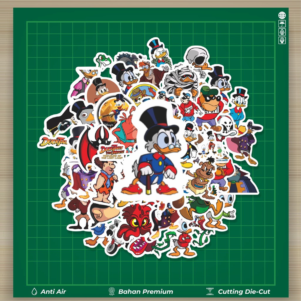 

HOT 50 PCS STIKER Sticker Kartun Ducktales (Petualangan Bebek) Sticker Stiker Fashion Cars Decal Dingin Kartu Album Custom Vinyl Anti Air- Sticker Aesthetic Buku Journal Koper Casing HP Tablet Laptop Helm Motor Botol Minum