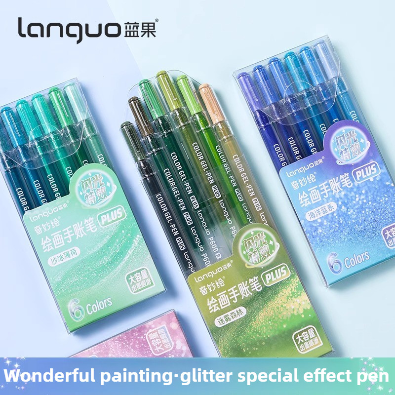 

LANGUO 88/6 Colors Large Capacity Acrylic Gel Pens 1.0mm Painting Drawing Writing Pen Office Art School Supplies Stationery