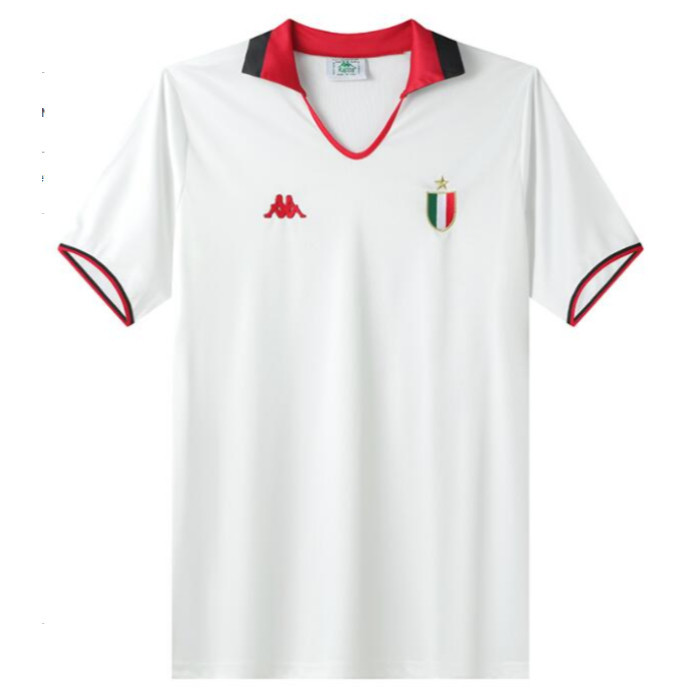 JERSEY BOLA MILAN RETRO AWAY 1988 1989 JERSEY RETRO MILAN AWAY 88 89