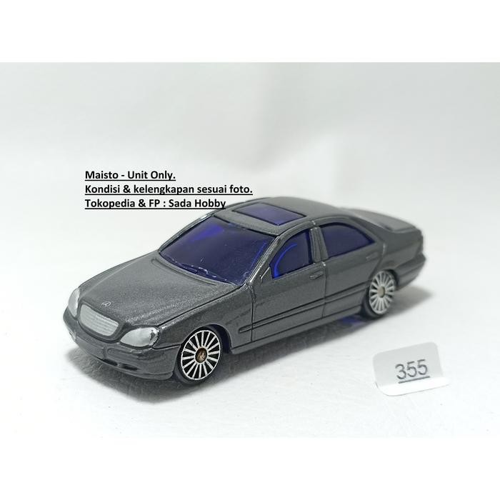 IP3... Diecast Maisto Mercedes Benz S Class Sedan Grey Unit Only 2ND