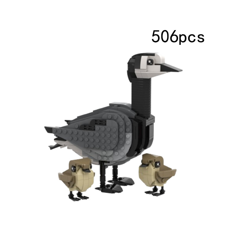 Spot MOC-183592 Animal Bird Pheasant Kingfisher Diving Robin Small Particle Assembling Building Bloc