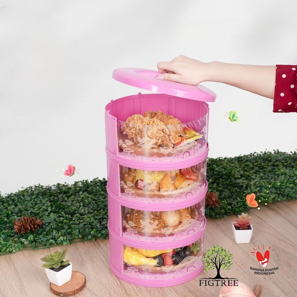 Tudung Saji 4 Susun Motif PERI