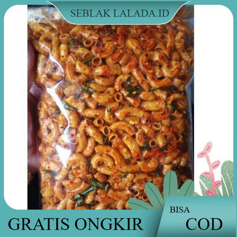 

Makaroni kriuk Extra pedas daun jeruk isi 1 kg promo Cemilan Instan Food Snacks Goreng
