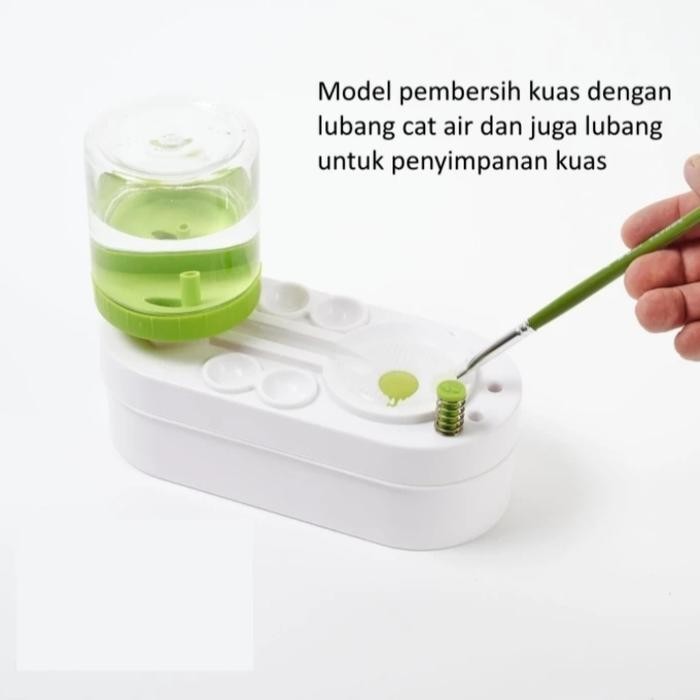 

Pembersih kuas, Brush Rinser Dispenser, pembersih kuas lukis, Painting - GEN1 Pink
