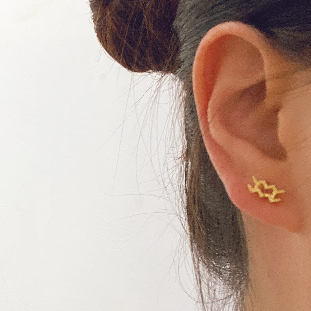 U-C Fashion,Anting titanium, anting giwang rasi bintang, anting giwang emas,  anting giwang wanita.